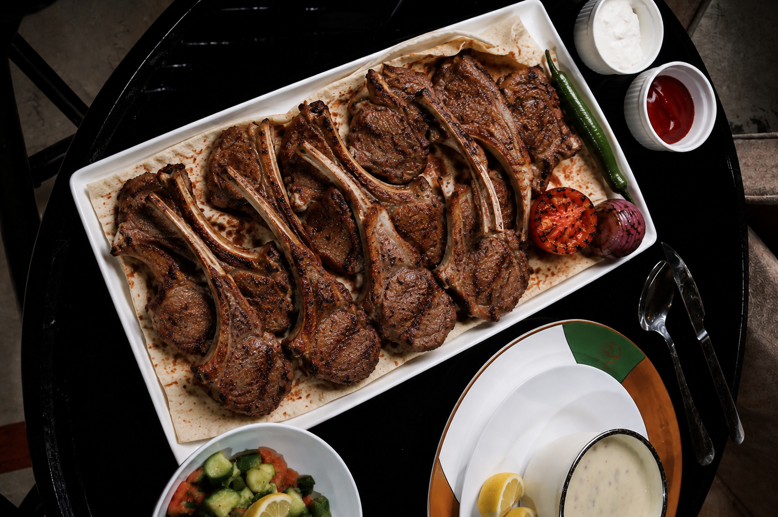 1 KG Grilled Lamb Chops
