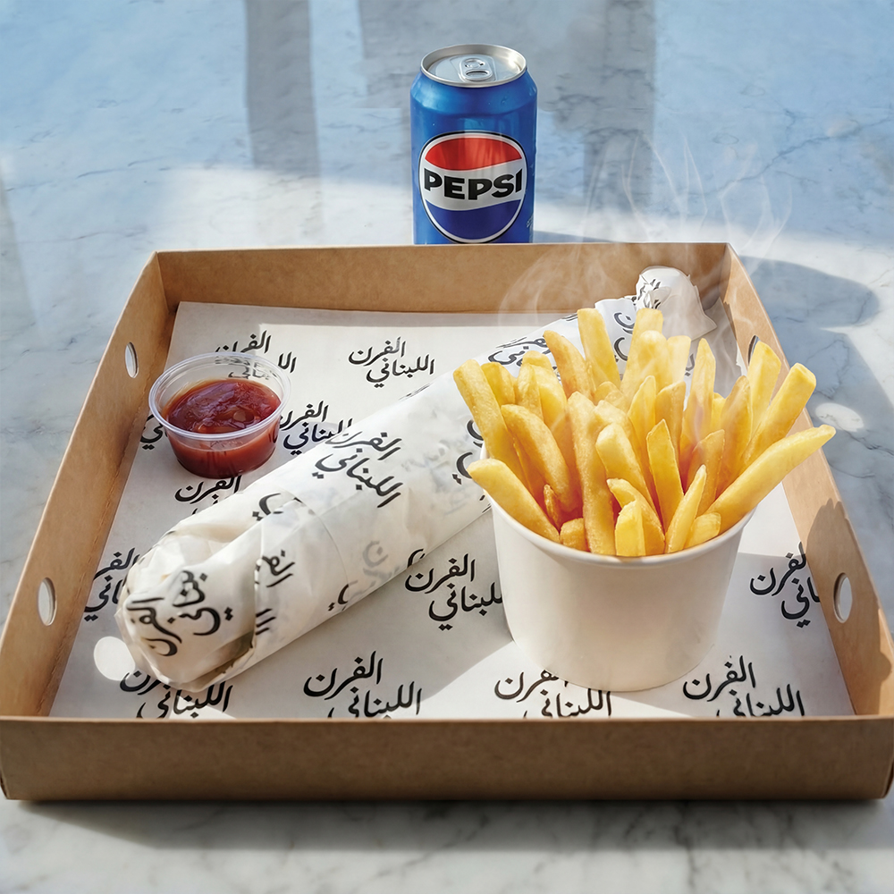 شاورما دجاج كومبو